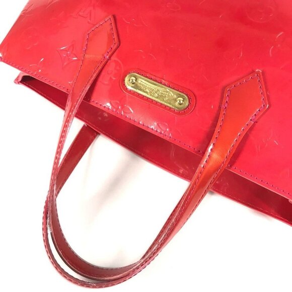 LOUIS VUITTON M93643 MonogramVernis Wilshere-Boulevard Tote Bag Hand Bag - Picture 8 of 16